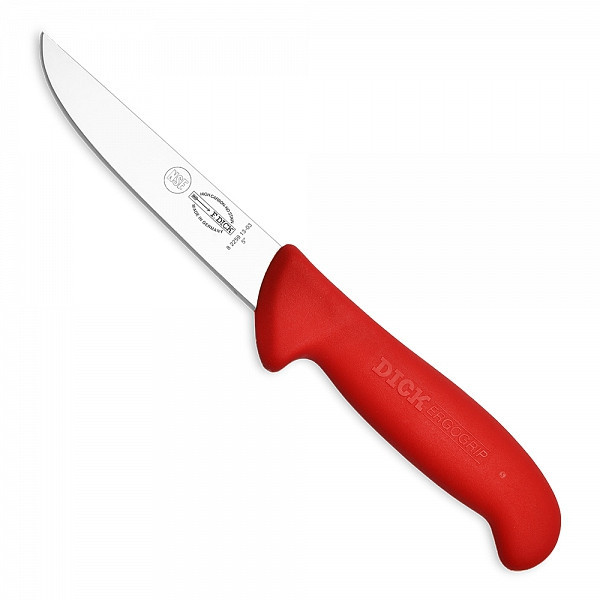 Nůž vykosťovací F. Dick 13 cm se širokou čepelí červený