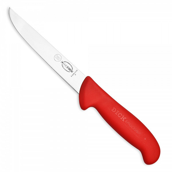 Nůž vykosťovací F. Dick 15 cm se širokou čepelí červený