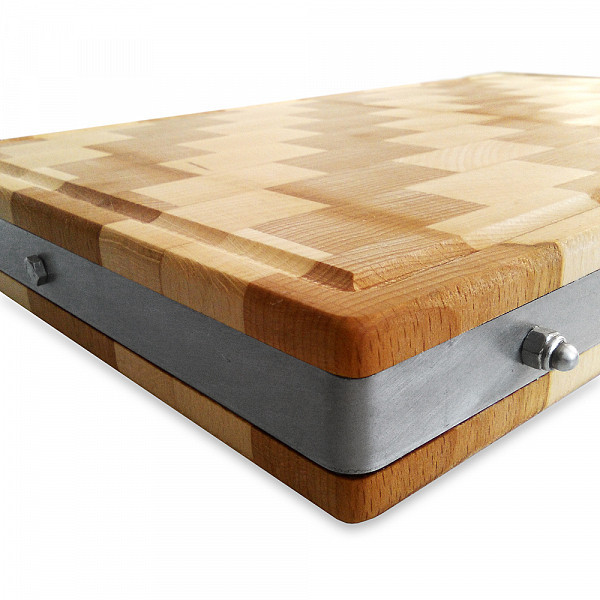 Prkénko dřevěné skládané 26 x 40 x 4 cm kované střední