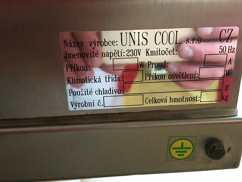 Chladící vitrína UNIS COOL - Použitá