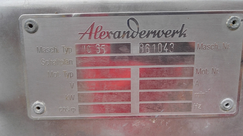 Kutr nerezový ALEXANDERVERK 65L - použitý