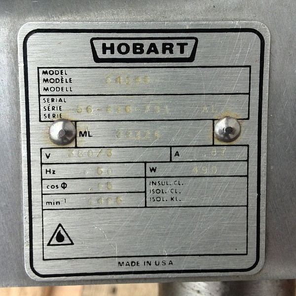 Kutr řeznický Hobart 5L - Použitý