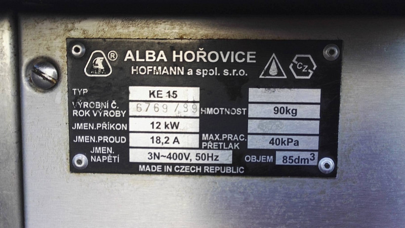 Kotel varný elektrický nerezový 85L ALBA - použitý