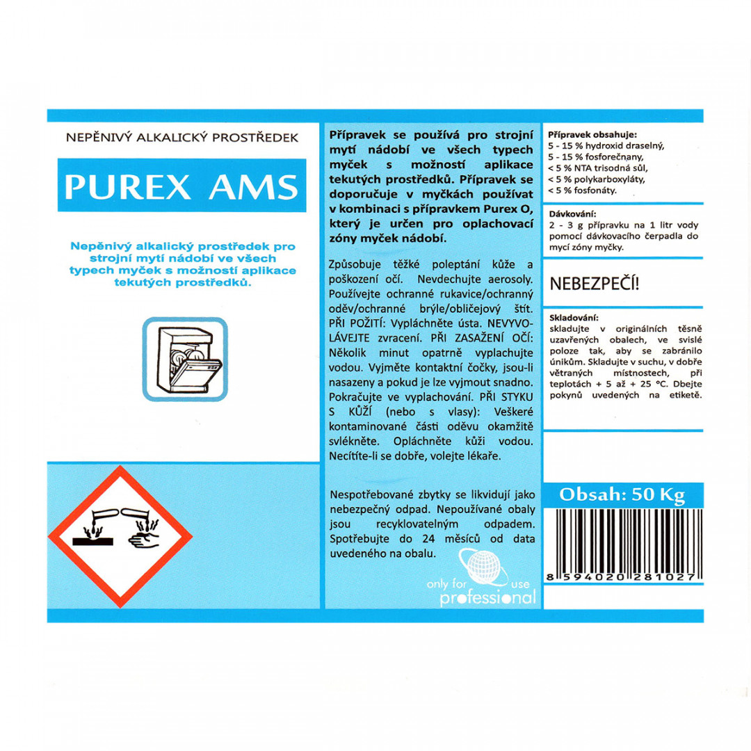 Purex AMS 50 kg strojní mytí nádobí