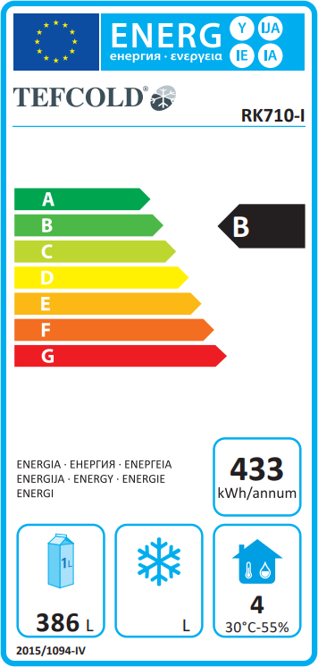 Lednice nerezová RK 710-I Tefcold