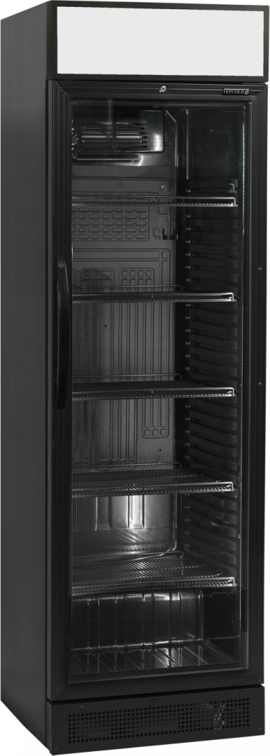 Lednice s prosklenými dveřmi CEV 425 CP BLACK Tefcold