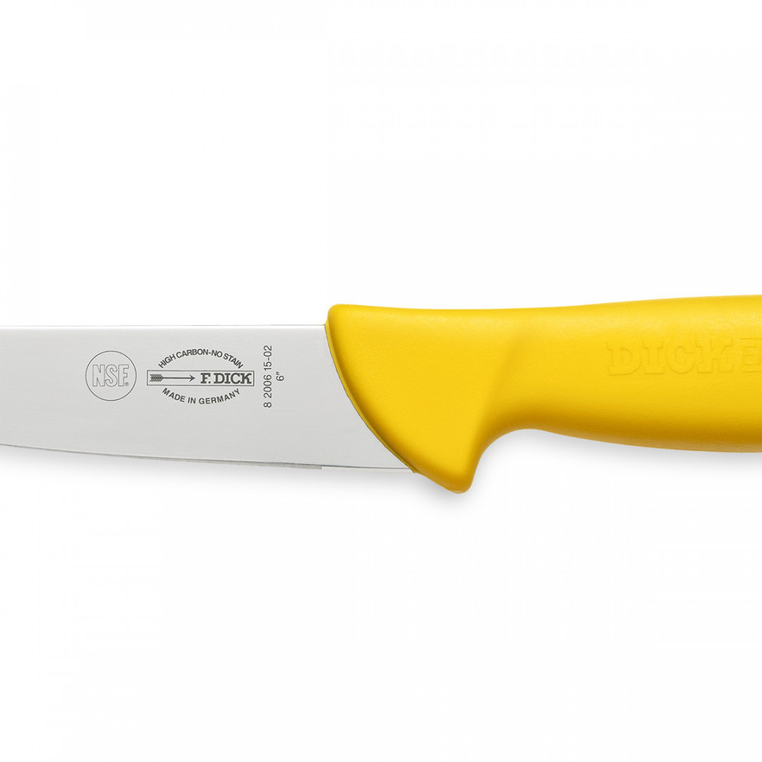 Nůž vykrvovací F. Dick 15 cm žlutý