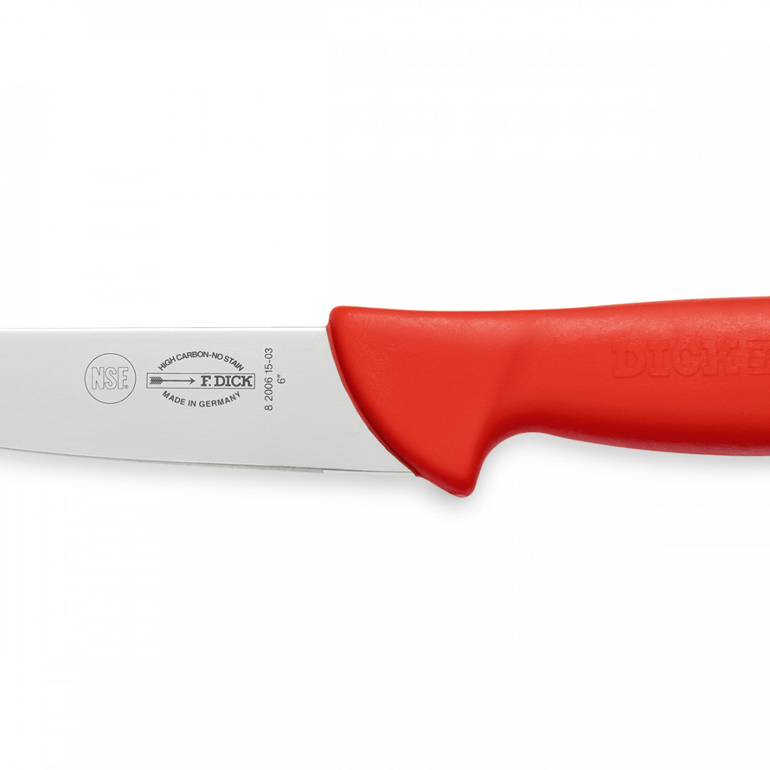 Nůž vykrvovací F. Dick 15 cm červený