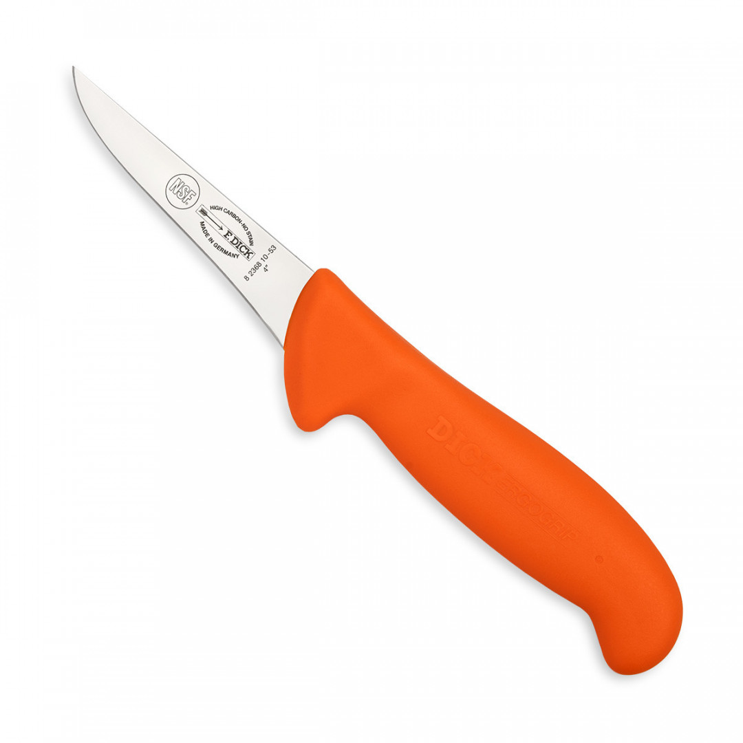 Nůž vykosťovací F. Dick 10 cm s úzkou čepelí oranžový