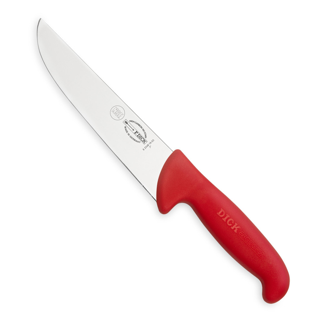 Nůž blokový F. Dick 18 cm červený