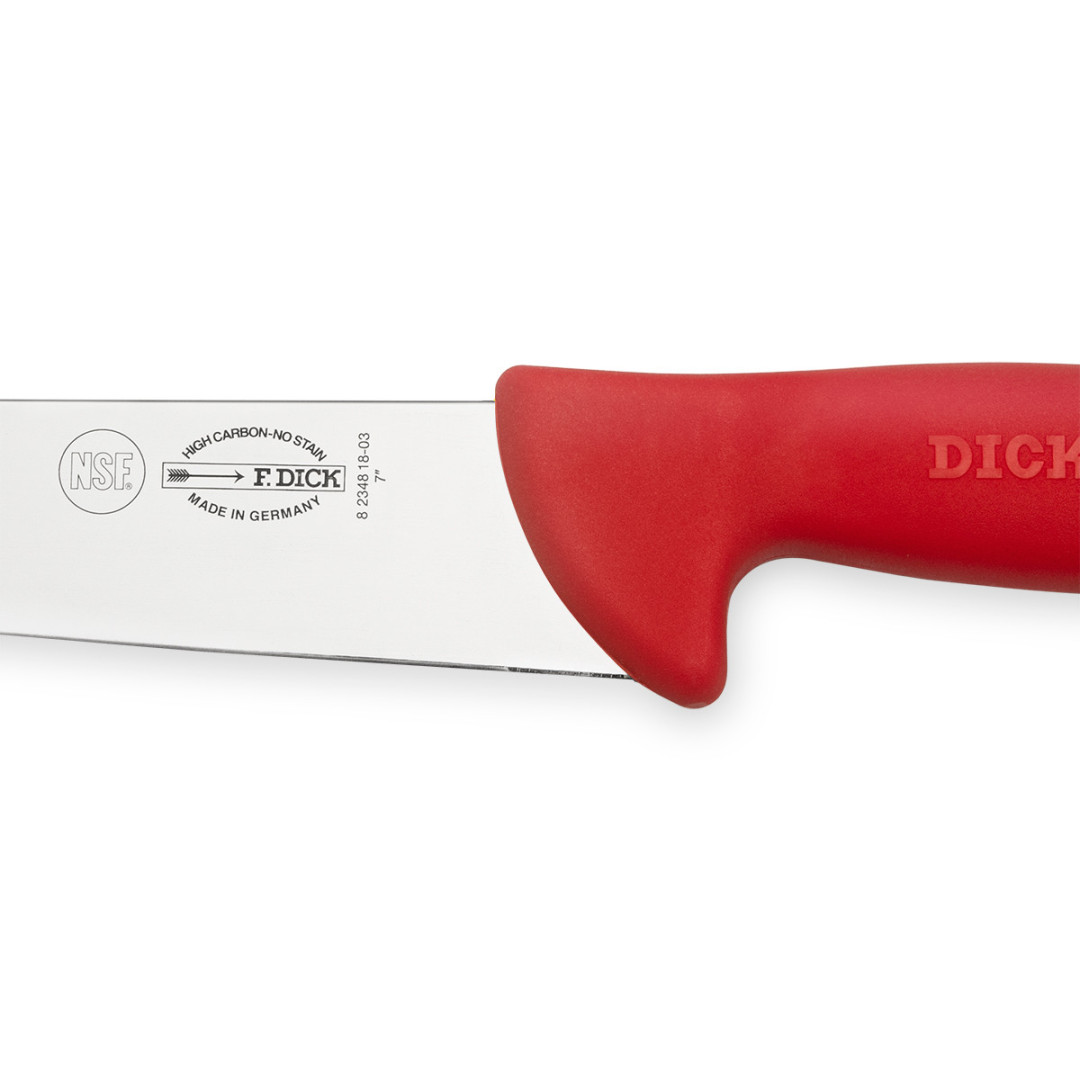 Nůž blokový F. Dick 18 cm červený