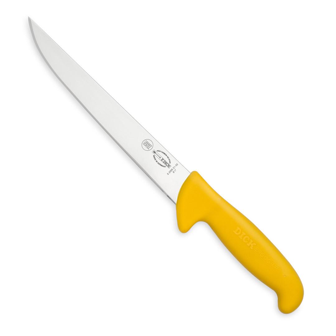 Nůž vykrvovací F. Dick 21 cm žlutý