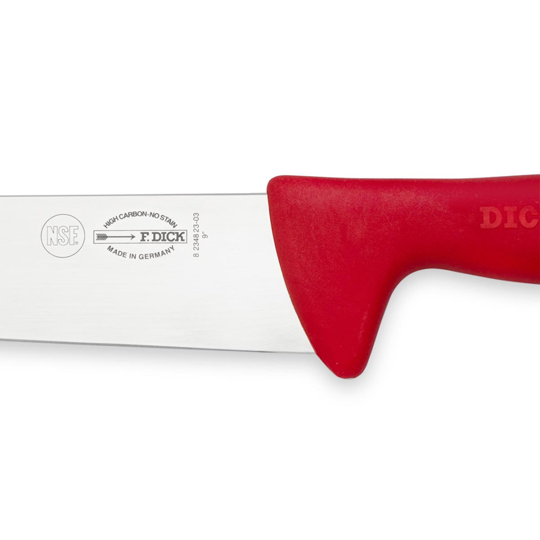Nůž blokový F. Dick 23 cm červený