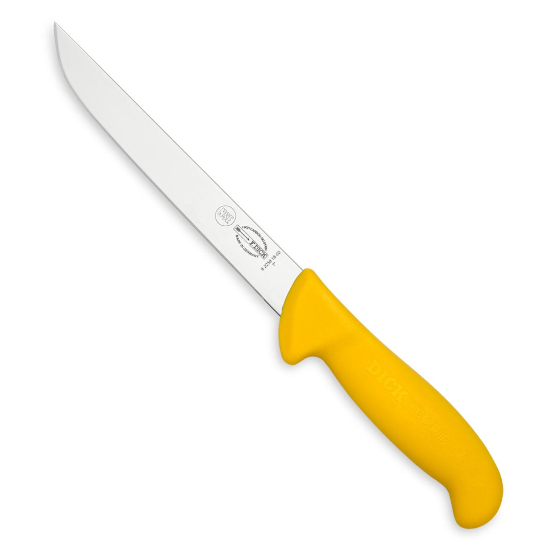 Nůž vykosťovací F. Dick 18 cm se širokou čepelí žlutý