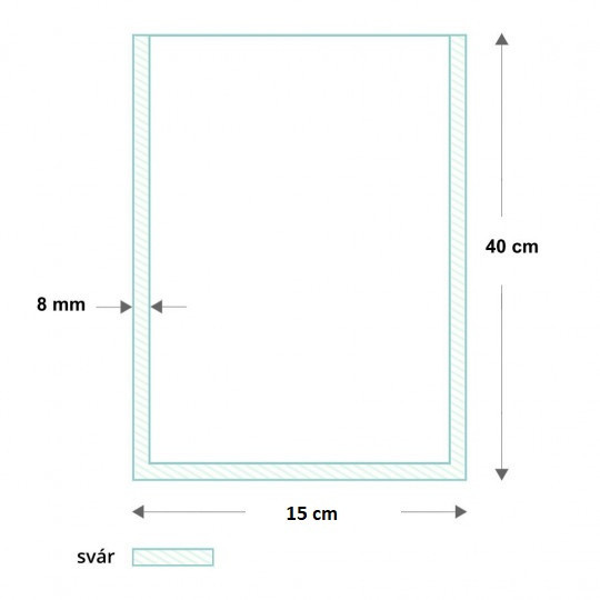 Sáček vakuový 150 x 400 mm 1000 ks