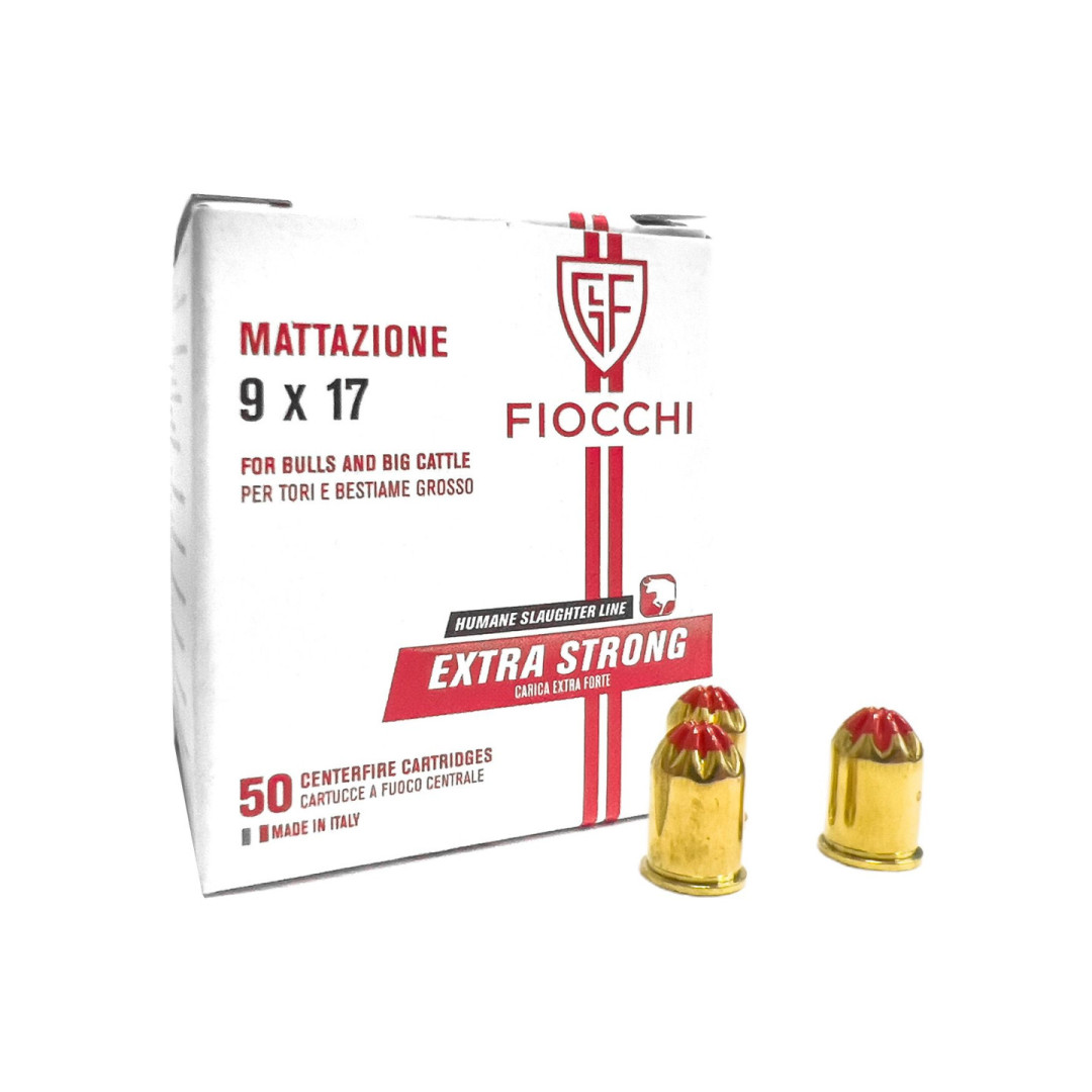 Jateční náboje 9 mm červené 50 ks Fiocchi